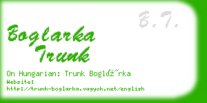 boglarka trunk business card